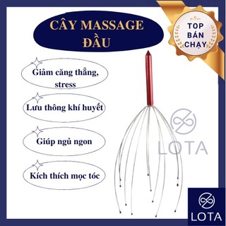 CÂY MASSAGE ĐẦU THƯ GIÃN, dụng cụ mát xa đầ, đồ mát-xa gãi ngứa da đầu, hỗ trợ lưu thông máu.