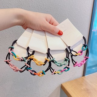 Dây cột tóc, chun cột tóc mắc xích sắc màu