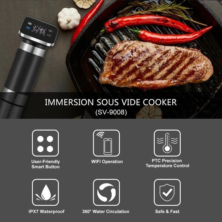 Máy nấu chậm Sous Vide BioloMix SV-9008 - Bảo hành 24 tháng - Nhập khẩu chính hãng