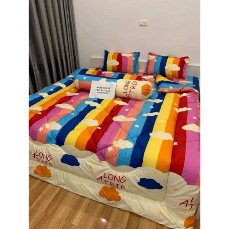 Bộ Chăn Ga Gối 5 Món Cao Cấp (nink khách đặt lẻ tách sét)