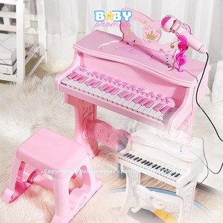 Đàn Piano cho bé kèm mic, đàn piano mini có nhạc có micro cho trẻ em phát triển năng khiếu - Babypromax