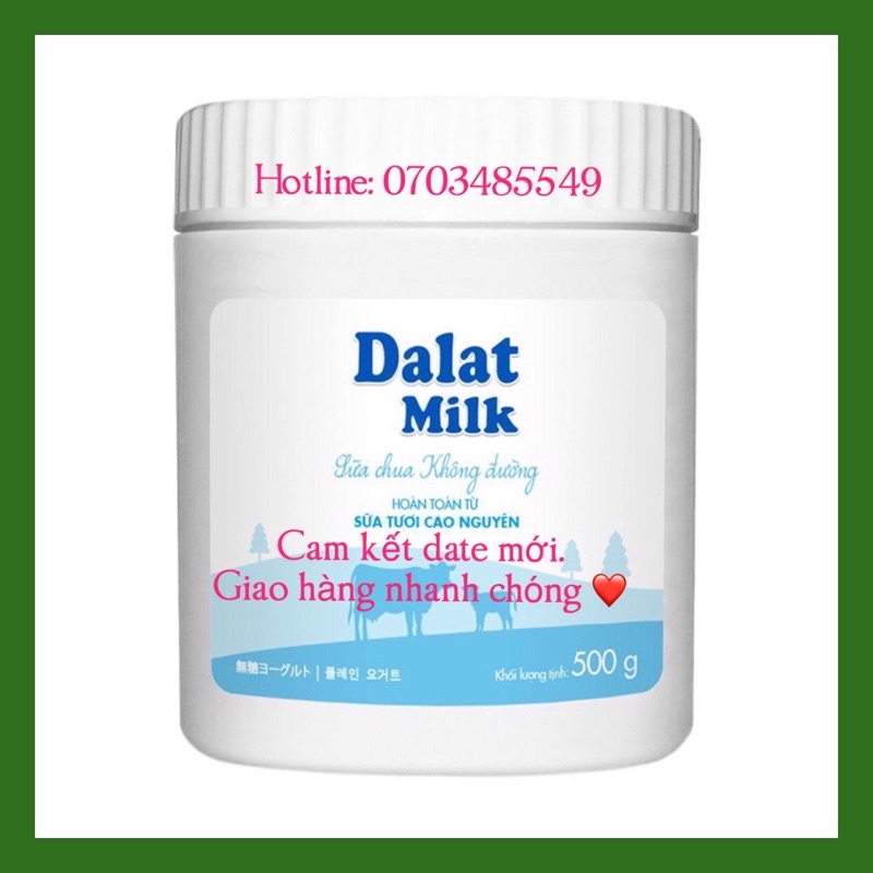 Sữa chua Đà lạt Milk 500g vị tự nhiên