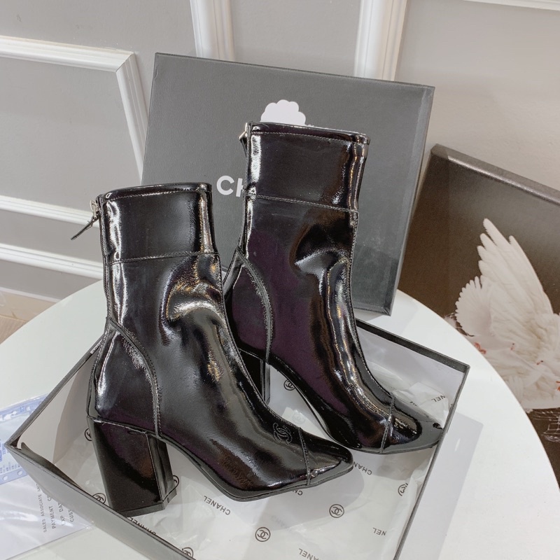 ❤️BOOTS DA BÓNG GÓT TRỤ 9cm. HÀNG QUẢNG CHÂU FULL BOX