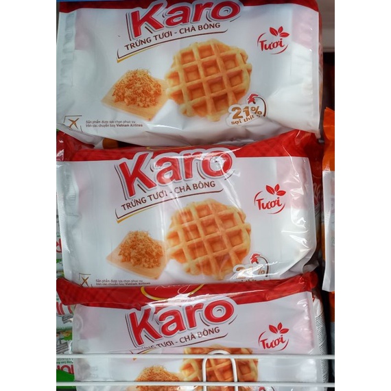 Bánh Karo Richy trứng tươi chà bông sợi gà 156g