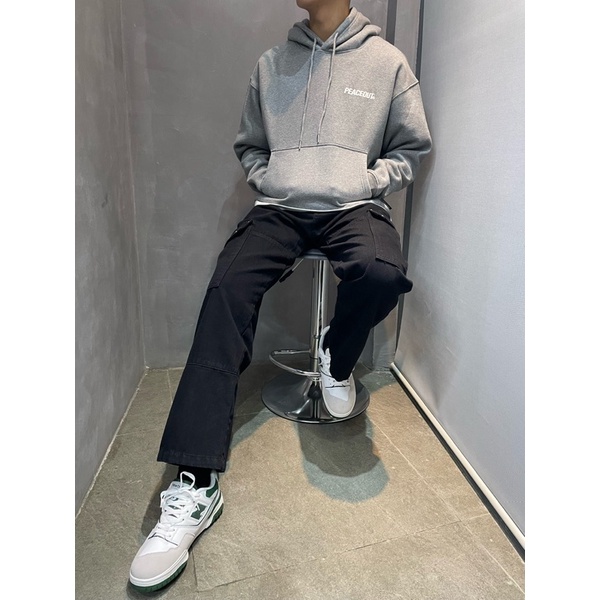 Áo HOODIES Peaceout Studios "BASIC Peaceout" Unisex In chữ nổi