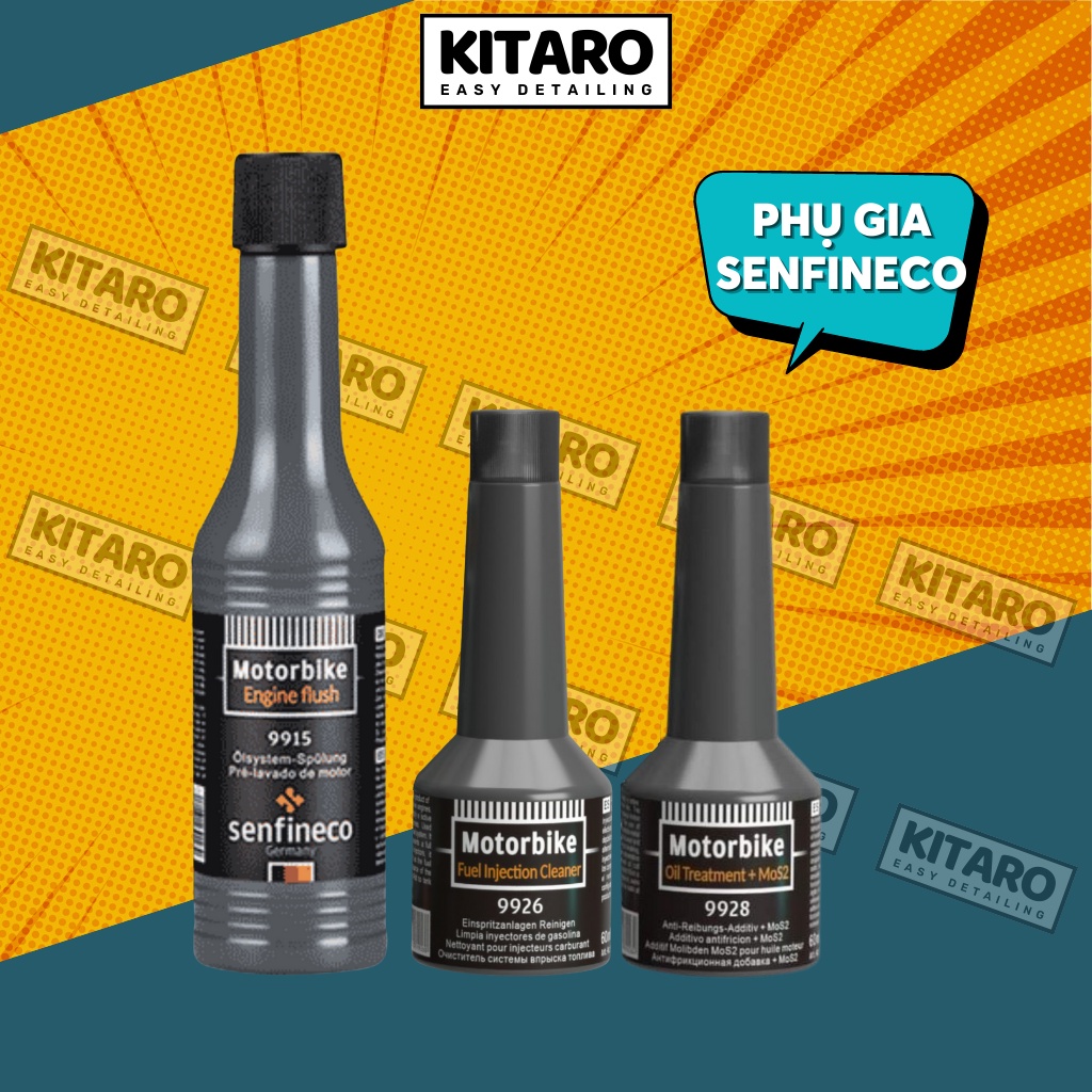 Phụ gia Senfineco  vệ sinh buồng đốt + súc động cơ + nano động cơ MoS2