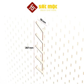 Phụ kiện bảng pegboard style ikea #12 - giá đỡ móc treo cho bảng lỗ pegboard