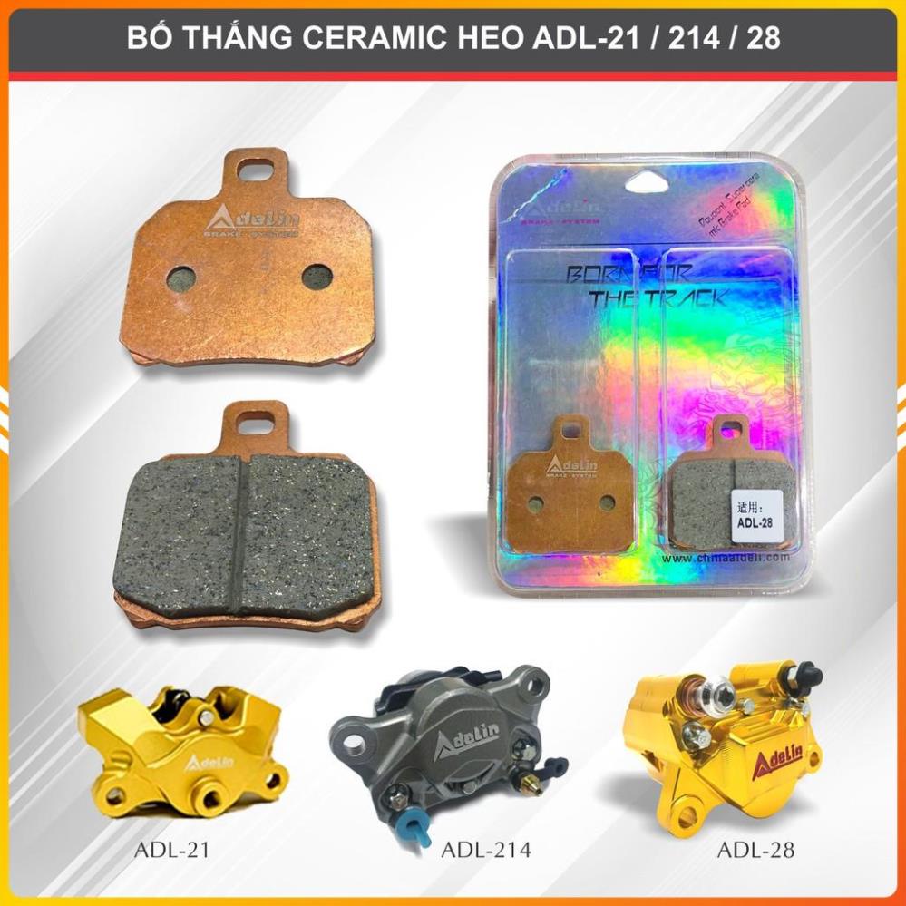 Bố thắng, má phanh Ceramic cho Heo 2 pis Adelin 21/214/28