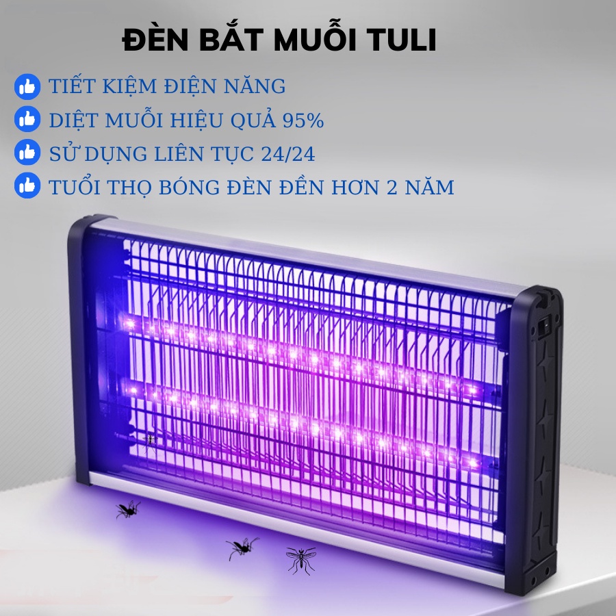 Đèn Máy Bắt Muỗi Thông Minh Cao Cấp TuLi TL006 6W, Thu Hút Diệt Đuổi Côn Trùng, Hiệu Quả An Toàn Không Độc Hại, BH 2 năm