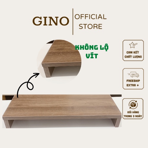 Kệ kê màn hình dày 18mm không lộ vít