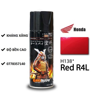 H138 sơn xịt samurai màu đỏ r4l