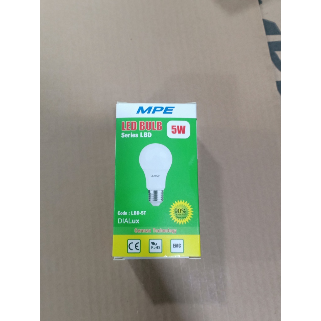 Bóng đèn LED Bulb 5w - Thương Hiệu MPE
