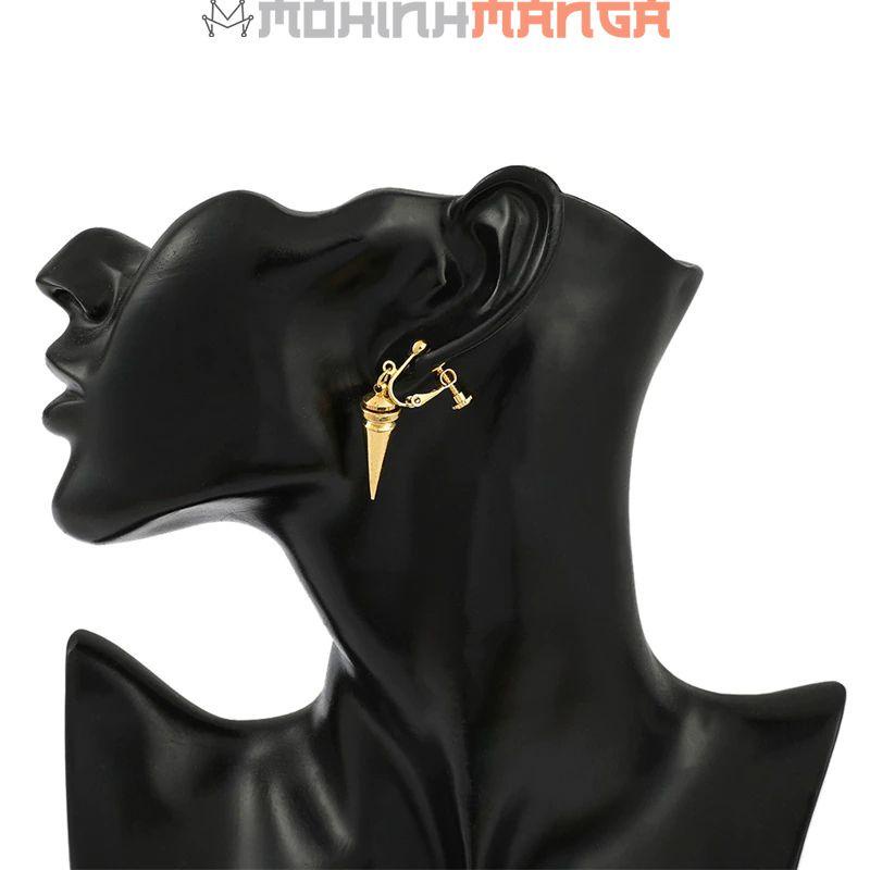 Khuyên tai cosplay hình Anime Spy X Family trang sức mặt vàng Yor Forger Anya Loid gia đình điệp viên
