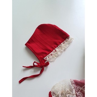 Body váy ren đỏ đô cho bé