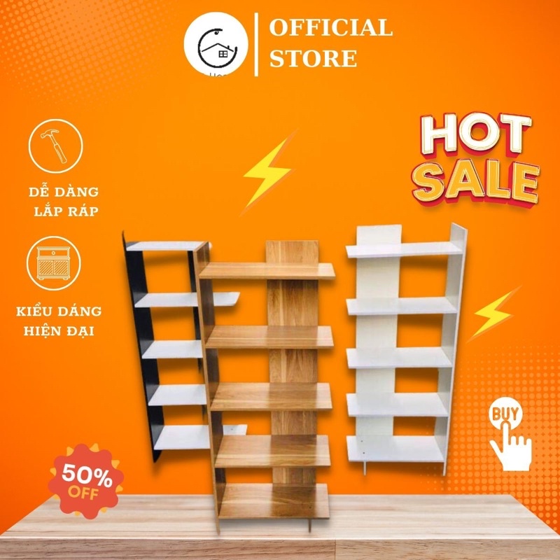 Kệ góc tường 5 tầng màu trắng hiện đại chất gỗ MDF dày 12mm nặng 3kg Quỳnh Anh Shop