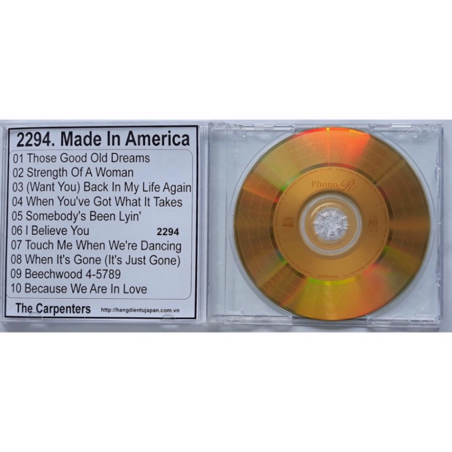 Bộ 4 CD nhóm nhạc Carpenters ( 2292 - 2295 )0