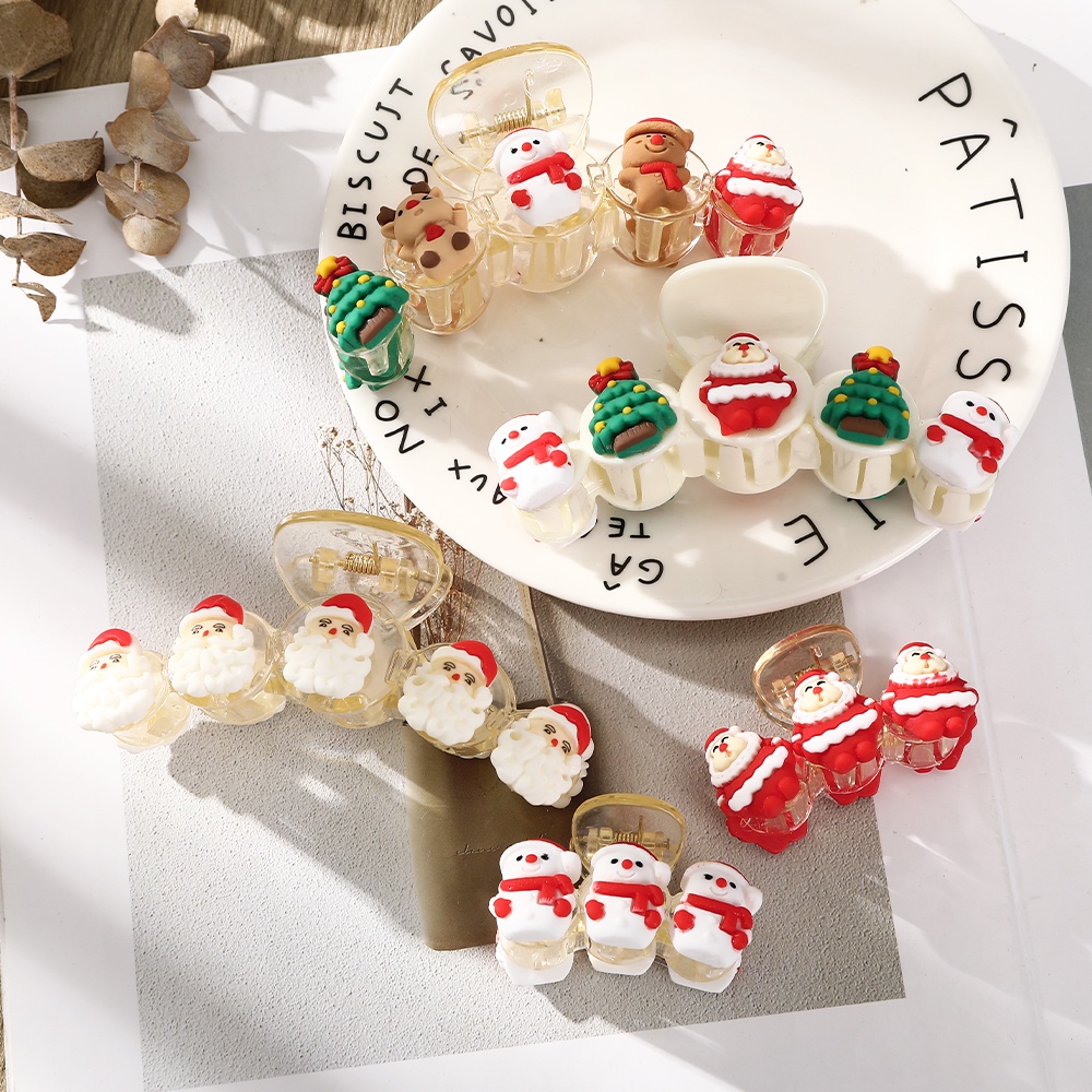 Haimeikang Kẹp Tóc Hình Ông Già Noel Dễ Thương