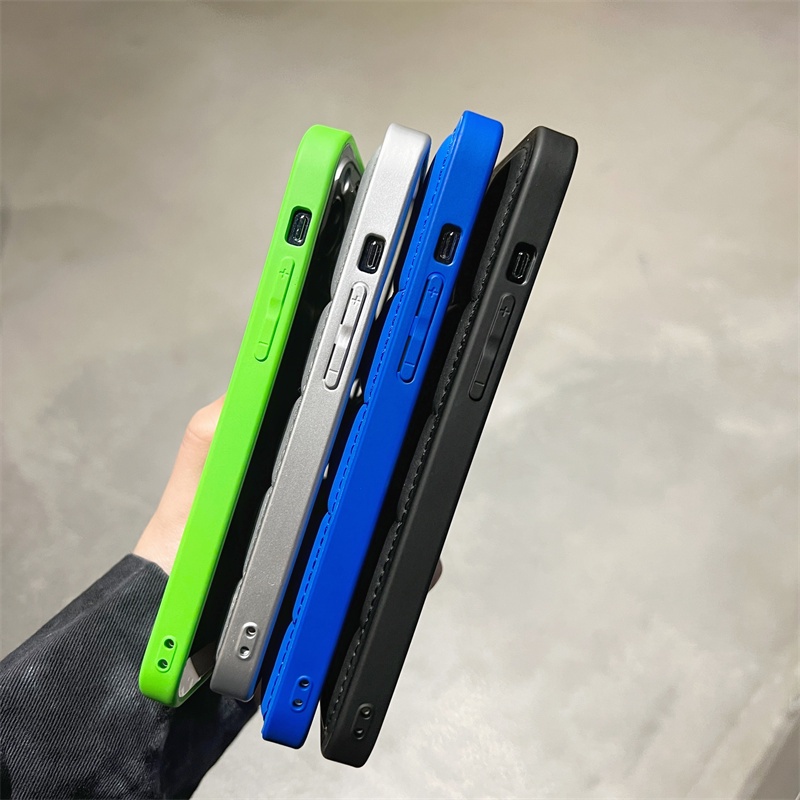Ốp Điện Thoại TPU + Vải Màu Trơn Cho iPhone 14 13 12 Pro Max 12 Pro 12 11 Pro Max 11