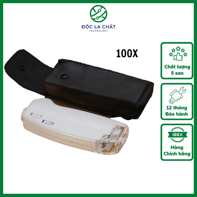 Kính lúp có đèn mini độ phóng đại 100X V3