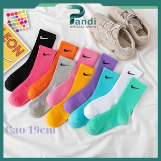 Tất Cao Cổ Nam Nữ PANDI Vớ Dệt Kim Thể Thao Thông Hơi Thoáng Khí Chống Hôi Chân Size 36 41