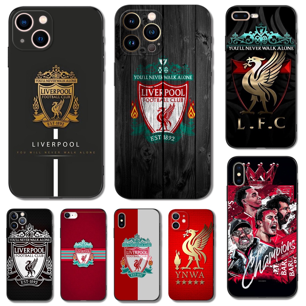 Ốp Điện Thoại tpu Dẻo Viền Đen In Hình Câu Lạc Bộ Bóng Đá Liverpool Cho iphone 5s 5 s SE 2020 2016 6s 6 s 7 8 plus