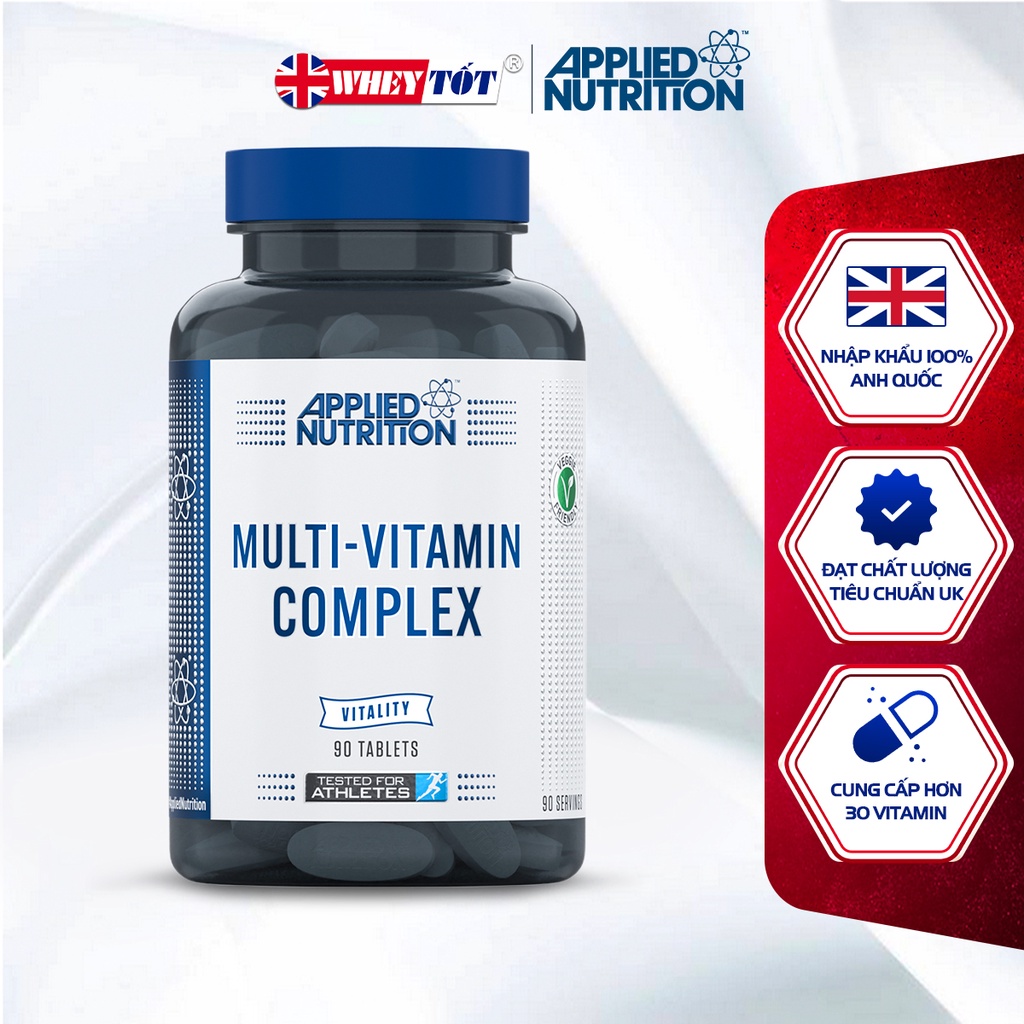 Viên uống Applied Nutrition Multi Vitamin Complex bổ sung viatmin và khoáng chất (90 viên)