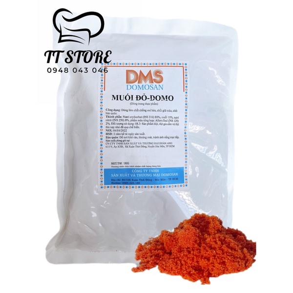 Muối đỏ Domo - Giữ màu hồng đỏ tự nhiên cho các sản phẩm từ thịt như xúc xích, lạp xưởng