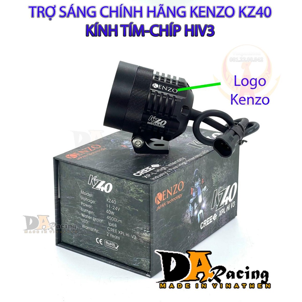 Trợ sáng L4X Kenzo KZ40 Chip HIV3 chính hãng Bảo hành 1 Năm