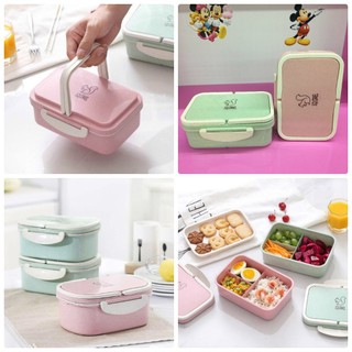 [ Gift không bán lẻ] Hộp đựng cơm lúa mạch 2 tầng SQUIRREL