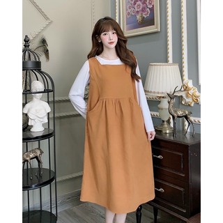 Yếm bầu thu đông công sở trơn