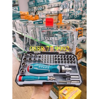 Bộ tua vít đa năng 55 chi tiết TOTAL TACSD30556 Bộ tuốc nơ vít thép hợp kim chắc chắn bển bỉ, dễ thay đổi đầu vít