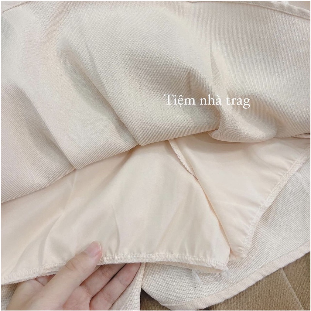 Sét váy xếp ly tuyết mưa Hàng siêu xịn, mặc lên cực sang luôn ạ. Thiết kế lên chuẩn mẫu. Áo đóng cúc đồng. Chân váy có q