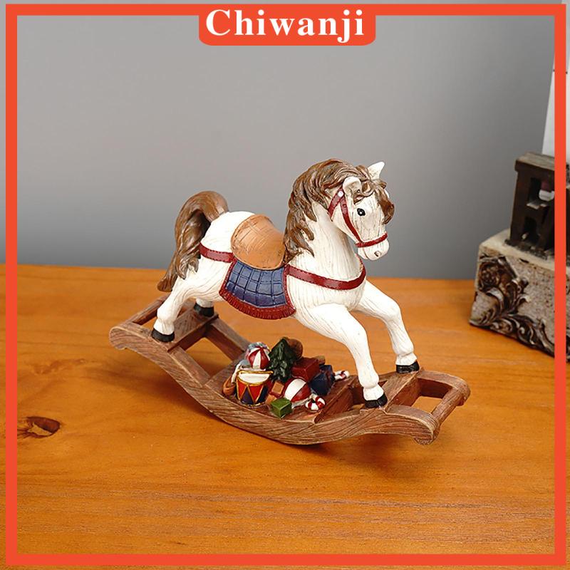 Mô Hình Ngựa Bập Bênh Bằng Nhựa Resin Phong Cách Bắc Âu Trang Trí Phòng Khách
