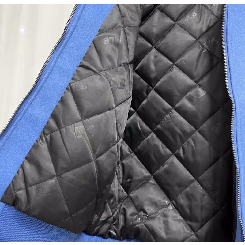 Áo khoác bóng chày Bomber MLB nỉ may lót bông cao cấp- Thời trang thu đông unisex