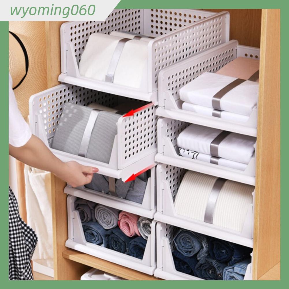 Wyoming060 Tủ quần áo Có thể gập lại Giỏ lưu trữ Phân lớp Ngăn kéo chứa Quần Xếp chồng Rổ Tổ chức