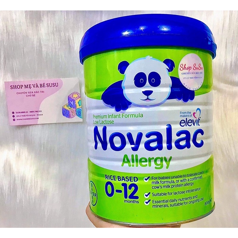 Sữa Novalac Allergy của Úc dành cho bé dị ứng đạm bò 800g