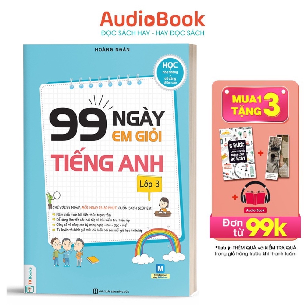 Sách 99 ngày em giỏi tiếng Anh - lớp 3