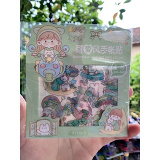 Sticker vuông XYH (4 túi sticker)