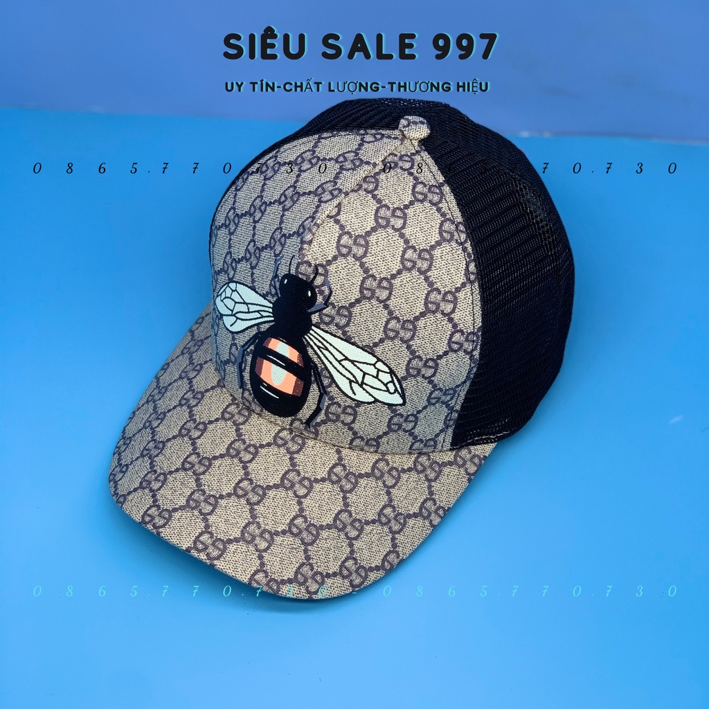 NÓN KẾT CON ONG PHỐI LƯỚI CAO CẤP FULL ĐEN NGẦU THỜI TRANG NAM NỮ