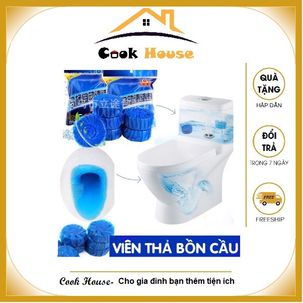 Bộ 10 Viên Khử Mùi Tẩy Bồn Cầu Thế Hệ Mới 2X - Viên Thả Toilet Diệt Khuẩn, Tẩy Sạch Vệ Sinh Vết Bám Bẩn