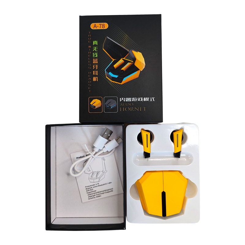 Tai Nghe Bluetooth Gaming GS6 Hình Siêu Xe, Tai Nghe Bluetooth Chơi Game Có Míc, Độ Trễ Thấp, Thiết Kế Cực Đẹp