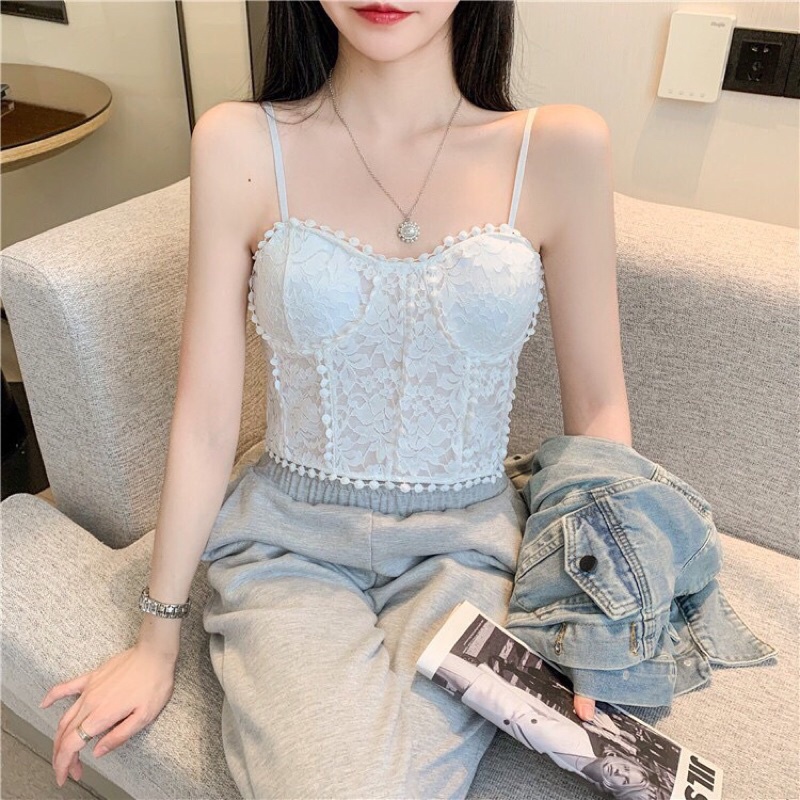 Áo bra nữ viền ren nổi mềm êm sexy quyến rũ có đệm ngực 1837