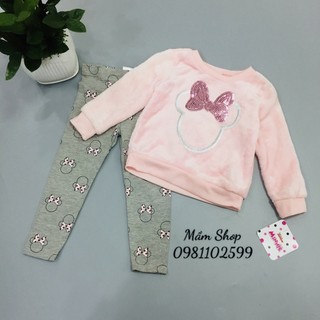 Bộ Minnie sequin bông bé gái