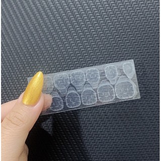 1 tấm 12 miếng dán silicon gắn móng tay giả