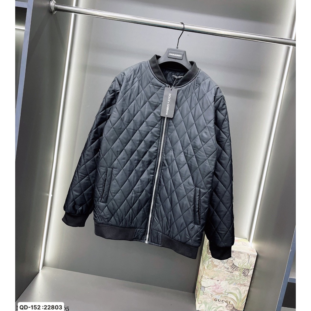 Áo Khoác Bomber D&G Trần Bông Cao Cấp - Áo Khoác D&G Chất Dày Dặn Ấm Áp DT STORE MENWEAR