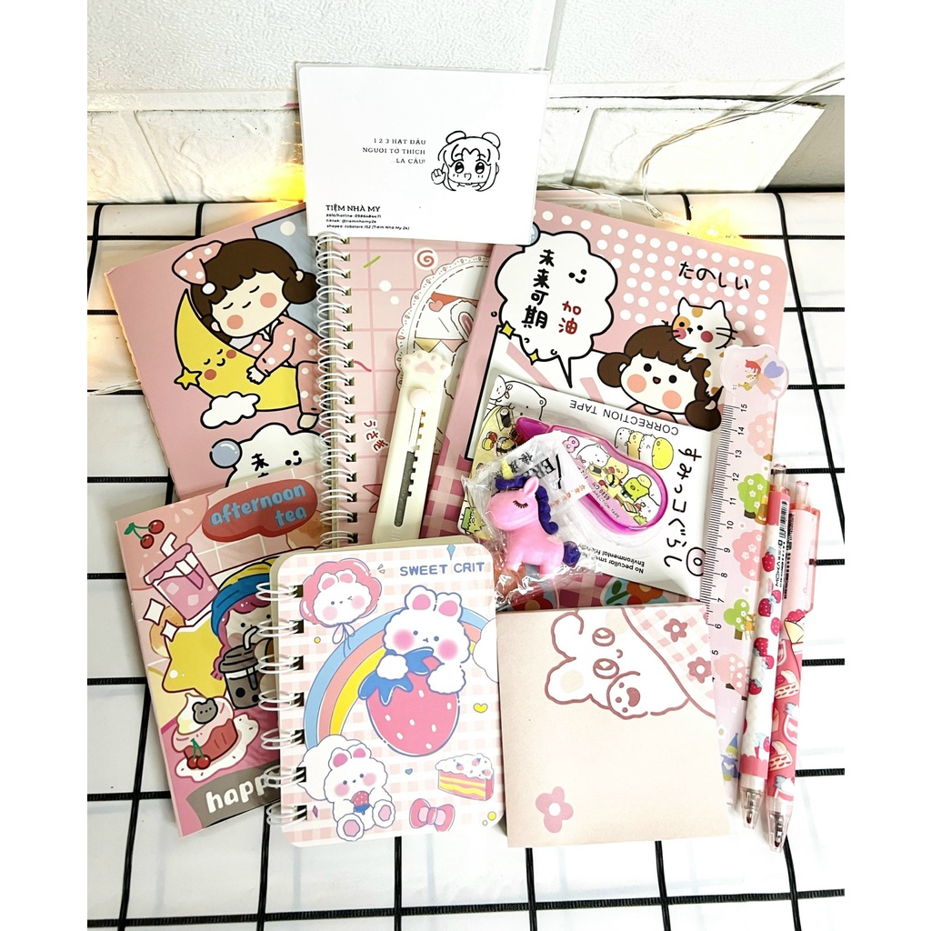 Combo đồ dùng học tập siêu xinh