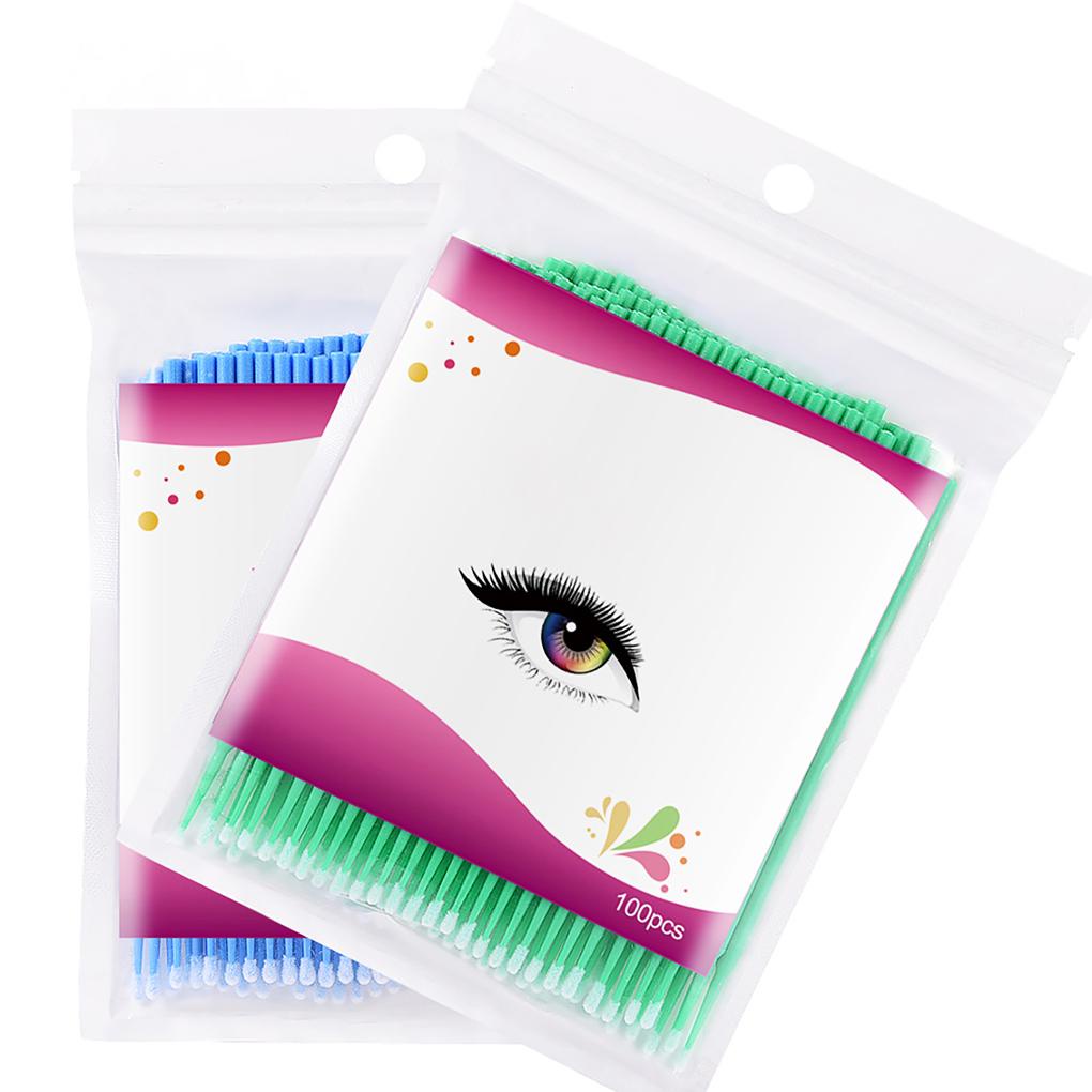 Tăm Bông Cotton Hai Đầu Trang Điểm Nối Dài Lông Mi