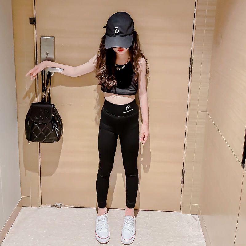 Quần Yoga Bé Gái，Quần Legging Tập Yoga Phong Cách Hàn Quốc Cho Nữ  100cm-170cm