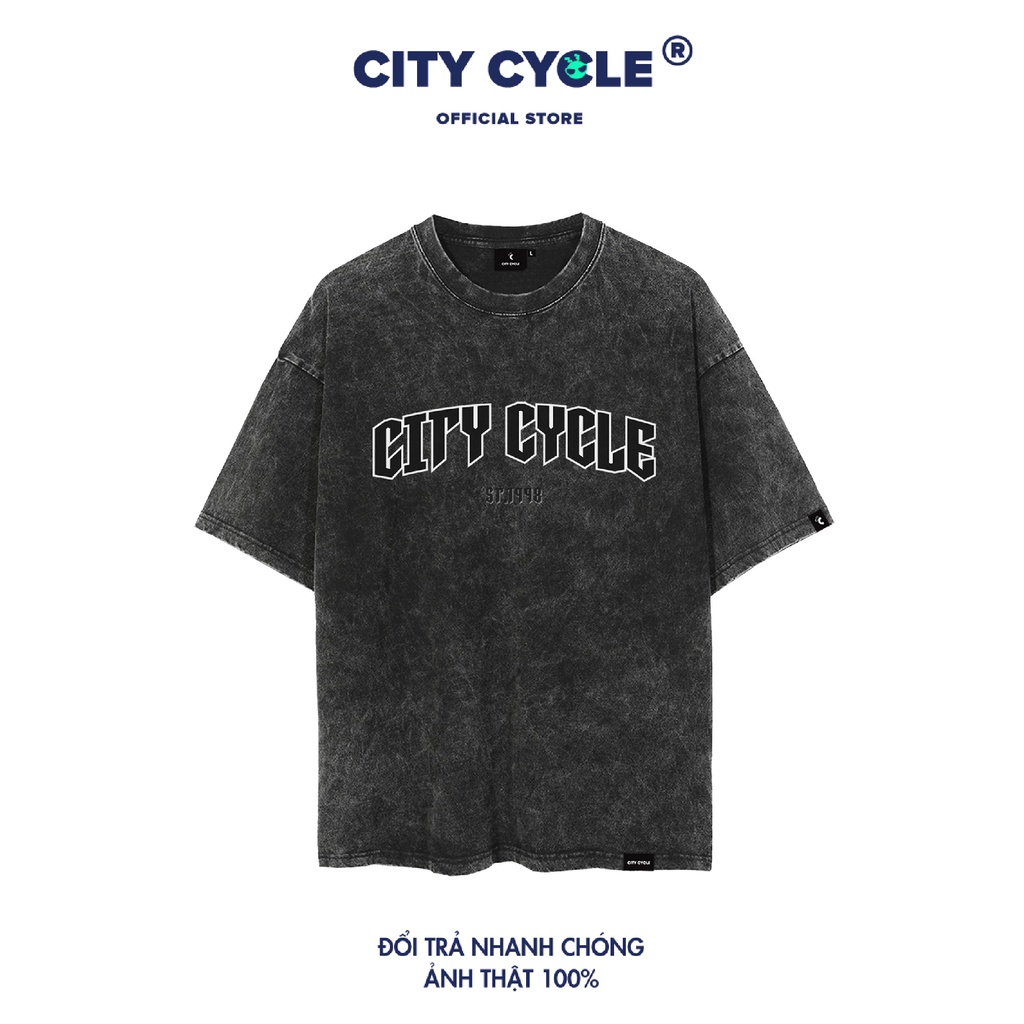 Áo thun local brand Acid 1998 City Cycle tay lỡ oversize cotton unisex in hình