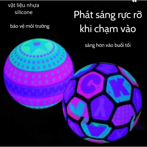 Bóng Phát Sáng, Đồ Chơi Trung Thu,Bóng Bơm Hơi Dạ Quang Phát Sáng Cho Bé Vui Chơi Trung Thu